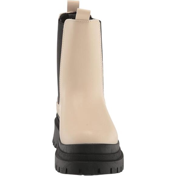 Yoki Women's Ankle Rain Boots Size 7 Cream with Black Accents Water-Resistant - Picture 3 of 10